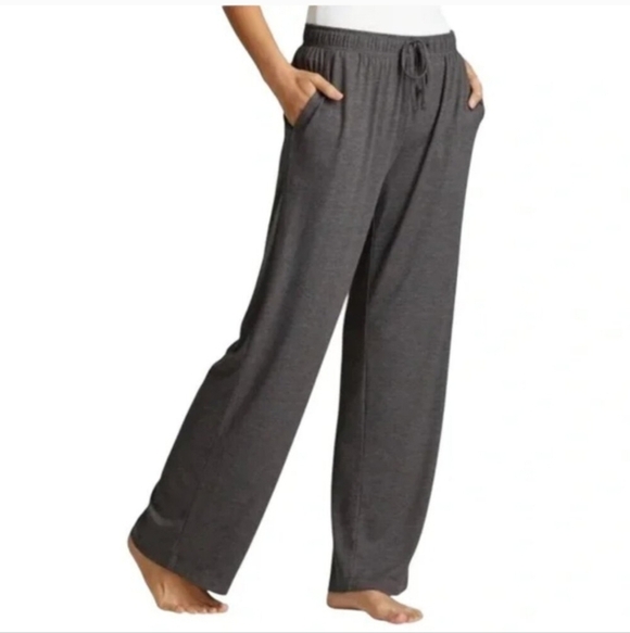 Natori Lounge Pants Size Medium Grey Beige PJ Pants Casual Neutral Relaxed NWOT - Picture 3 of 5